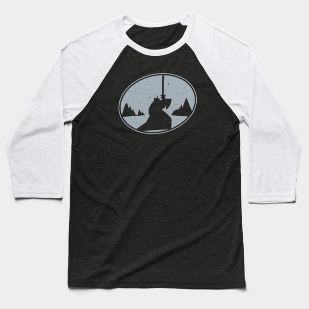 My Quest Continues Baseball T-Shirt by Phil Tessier